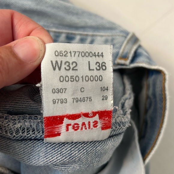 LEVI’S VINTAGE Y2K 501XX MEXICO DISTRESSED STRAIGHT LEG JEANS SIZE 28 - Picture 12 of 16